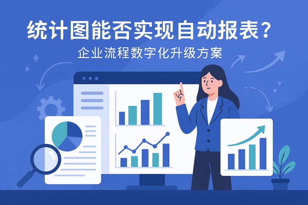 统计图能否实现自动报表？企业流程数字化升级方案