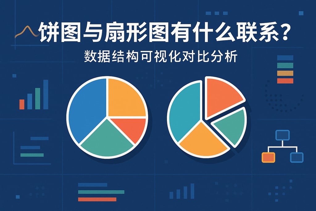 饼图与扇形图有什么联系？数据结构可视化对比分析