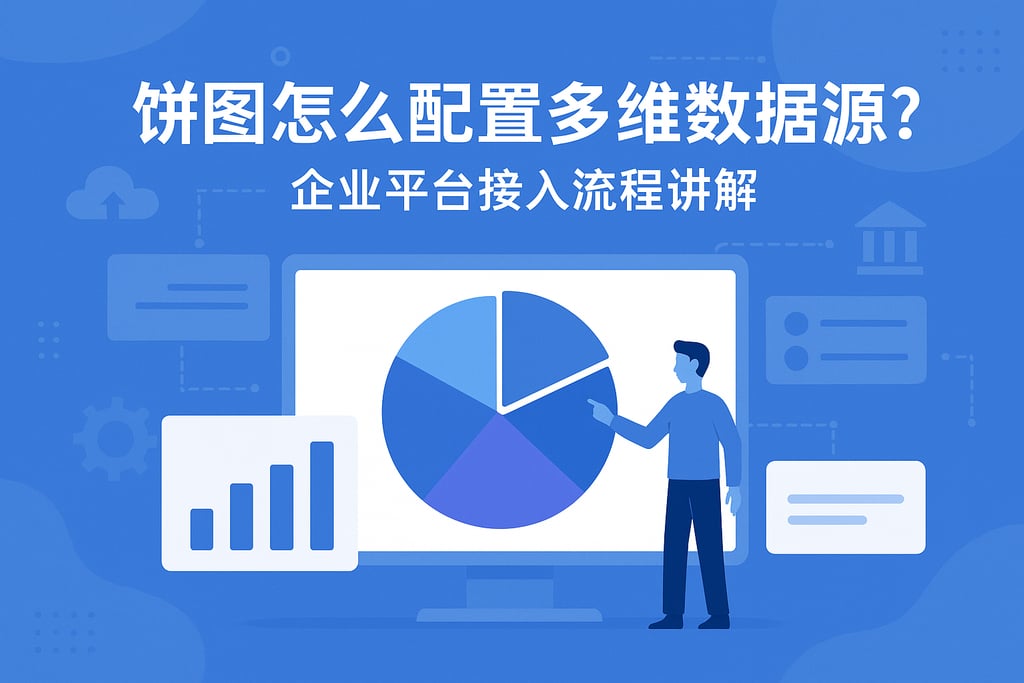 饼图怎么配置多维数据源？企业平台接入流程讲解