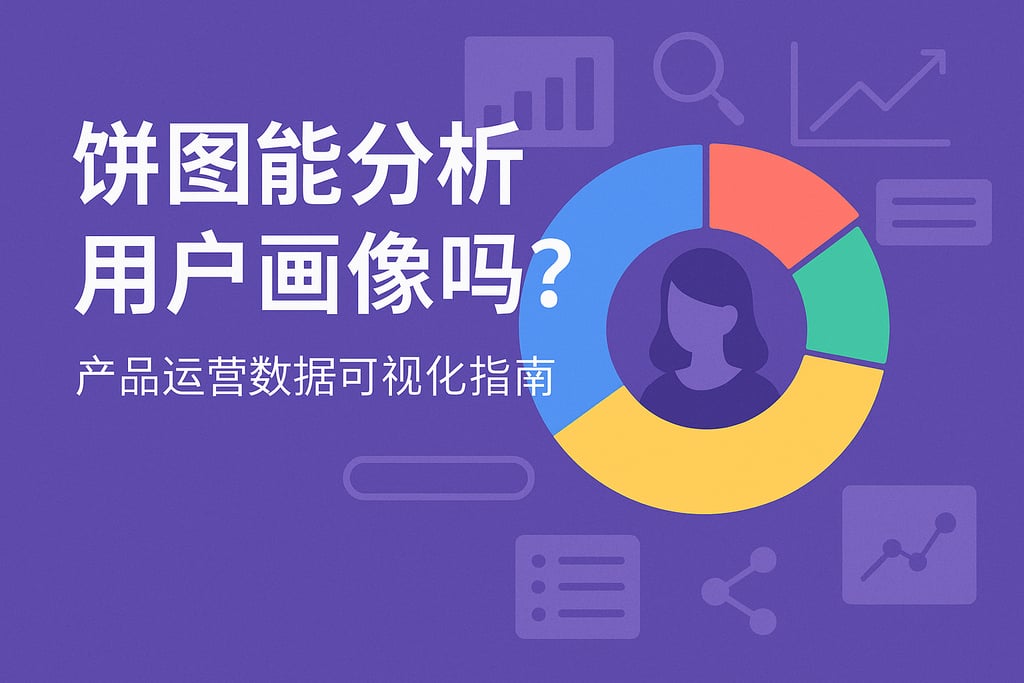 饼图能分析用户画像吗？产品运营数据可视化指南