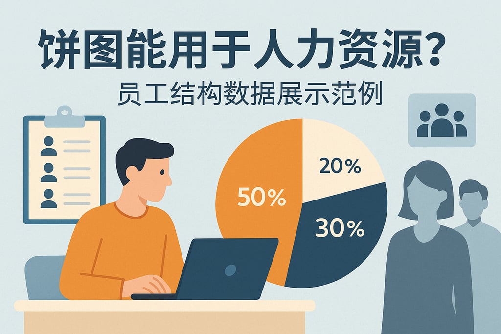 饼图能否用于人力资源？员工结构数据展示范例