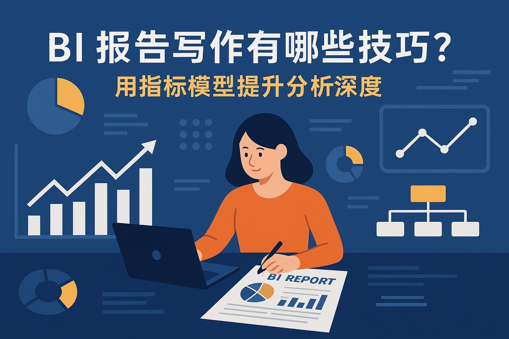 BI报告写作有哪些技巧？用指标模型提升分析深度