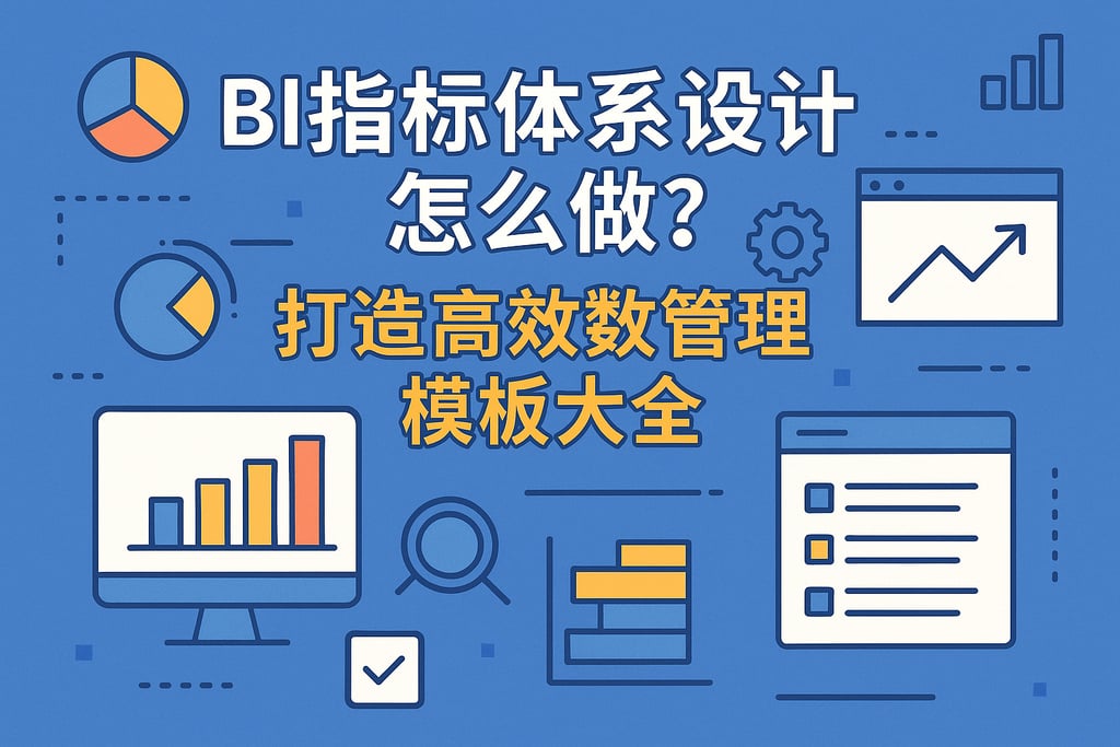 BI指标体系设计怎么做？打造高效数据管理模板大全