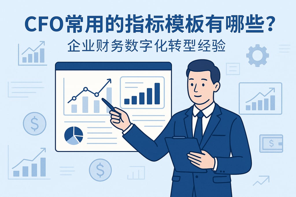 CFO常用的指标模板有哪些？企业财务数字化转型经验
