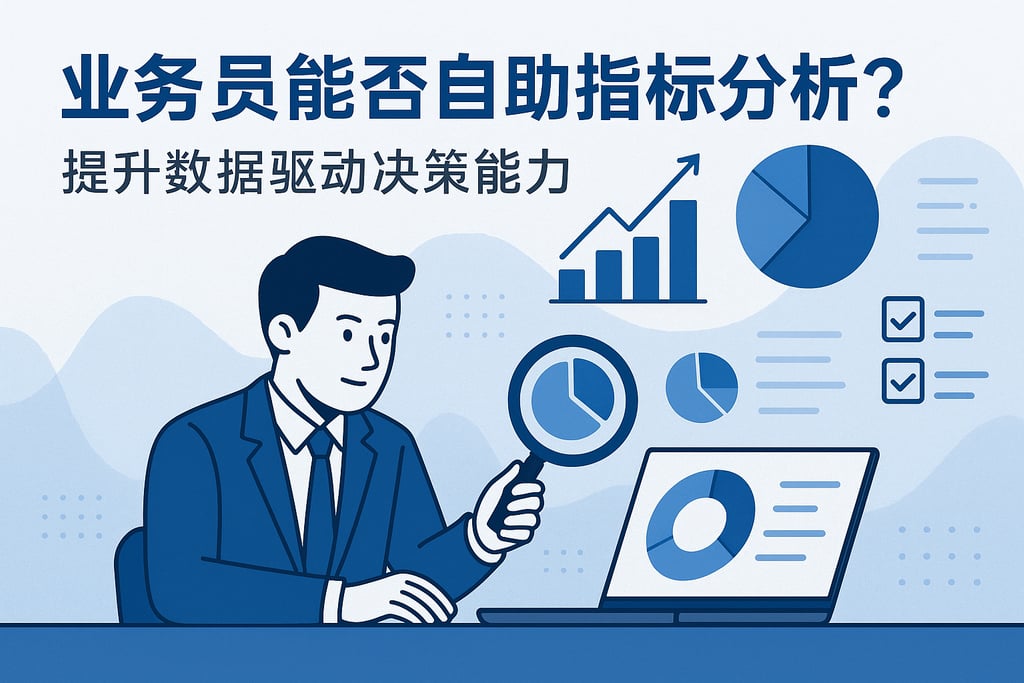业务人员能否自助指标分析？提升数据驱动决策能力