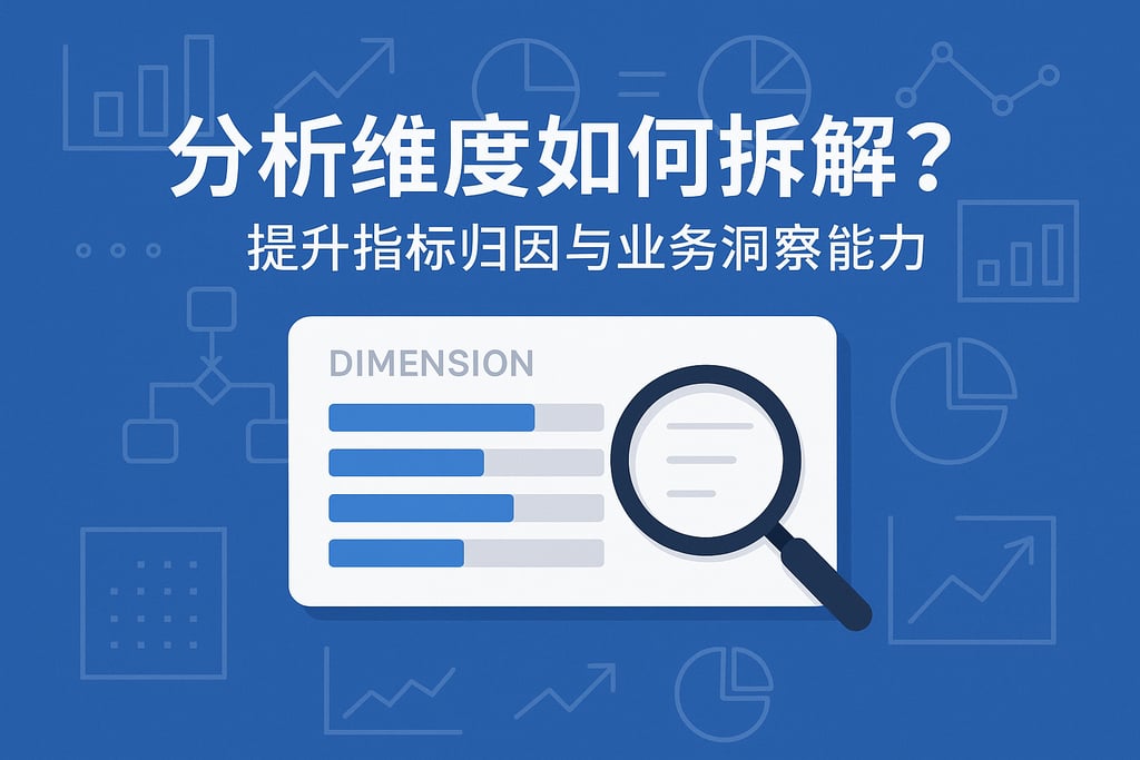 分析维度如何拆解？提升指标归因与业务洞察能力