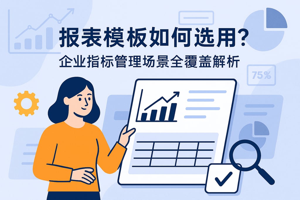 报表模板如何选用？企业指标管理场景全覆盖解析