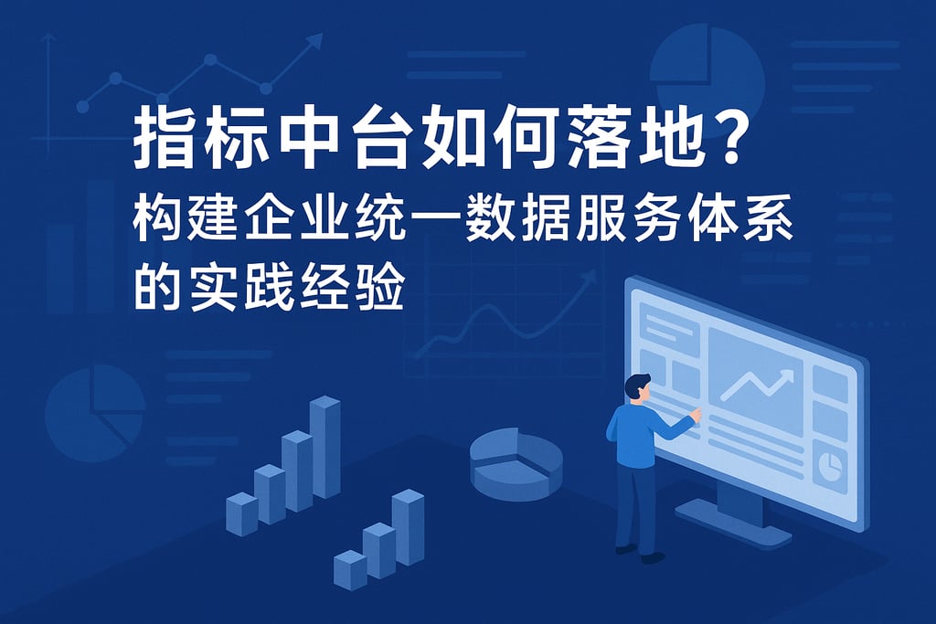 指标中台如何落地？构建企业统一数据服务体系的实践经验
