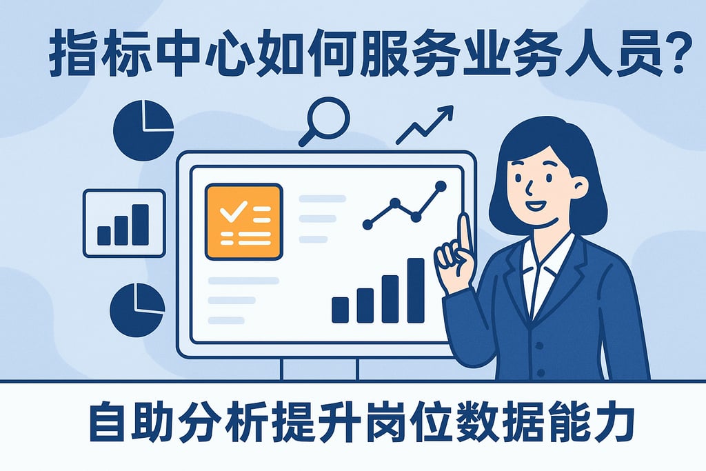 指标中心如何服务业务人员？自助分析提升岗位数据能力