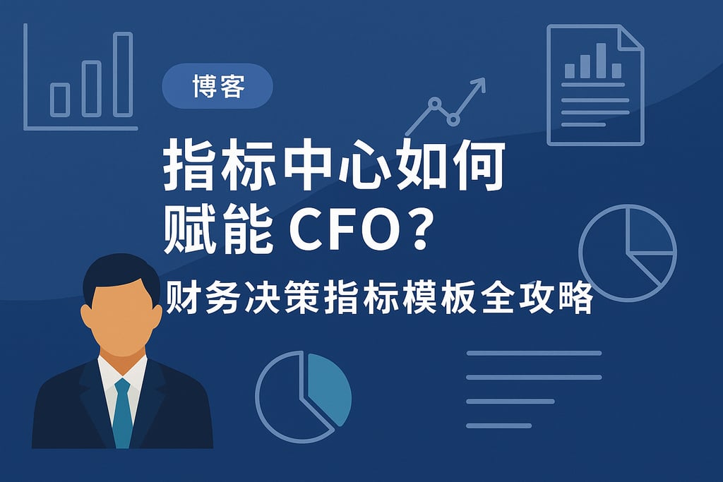 指标中心如何赋能CFO？财务决策指标模板全攻略