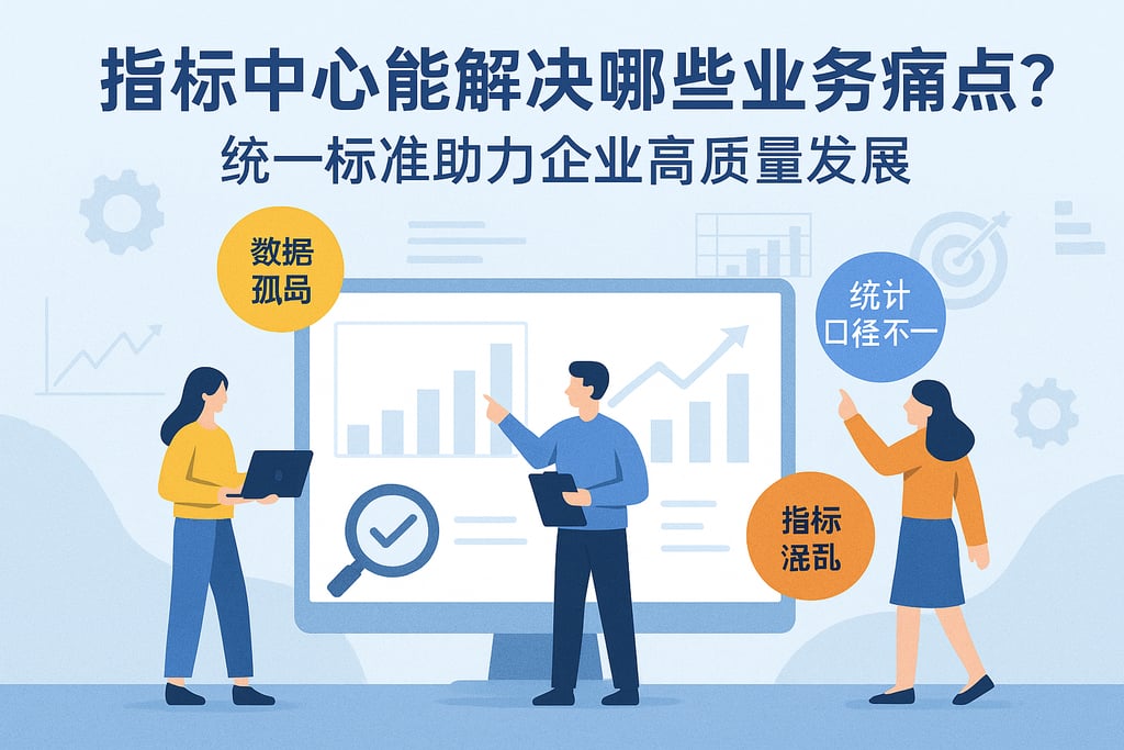 指标中心能解决哪些业务痛点？统一标准助力企业高质量发展