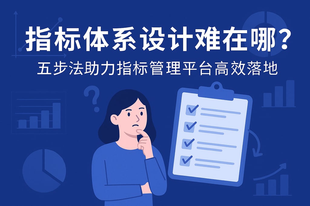 指标体系设计难在哪？五步法助力指标管理平台高效落地