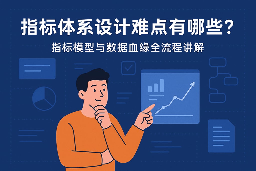 指标体系设计难点有哪些？指标模型与数据血缘全流程讲解