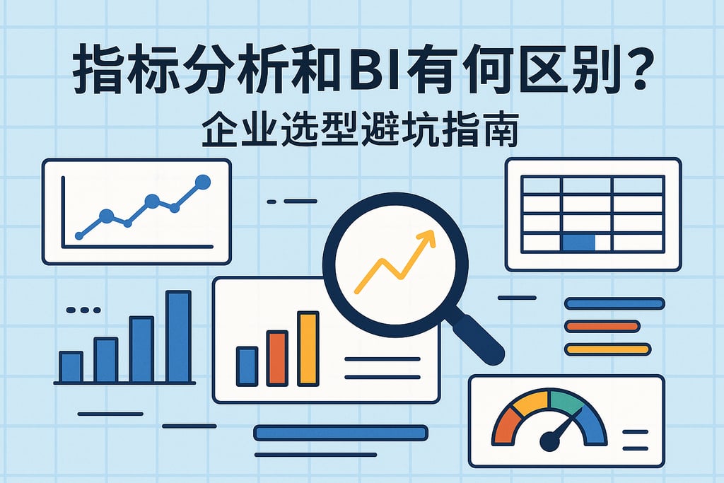 指标分析和BI有何区别？企业选型避坑指南