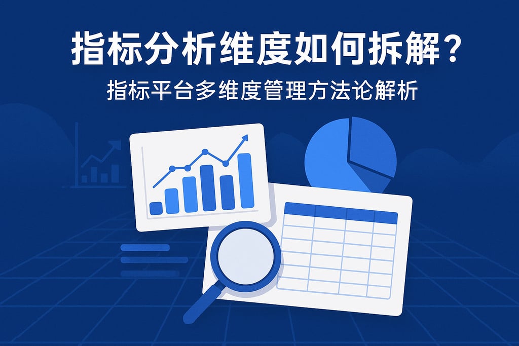 指标分析维度如何拆解？指标平台多维度管理方法论解析