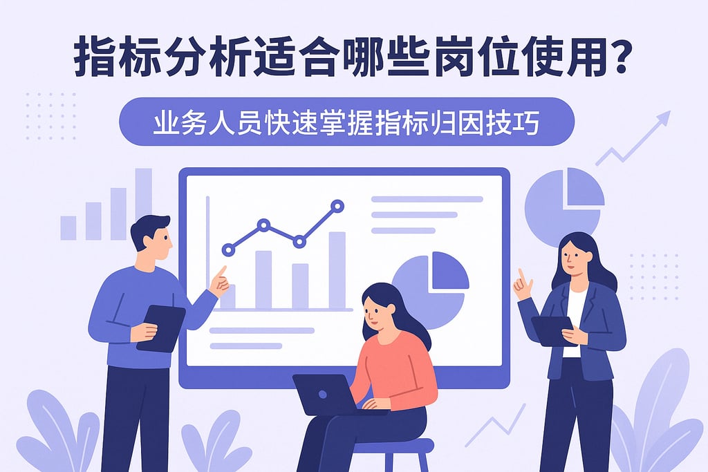 指标分析适合哪些岗位使用？业务人员快速掌握指标归因技巧