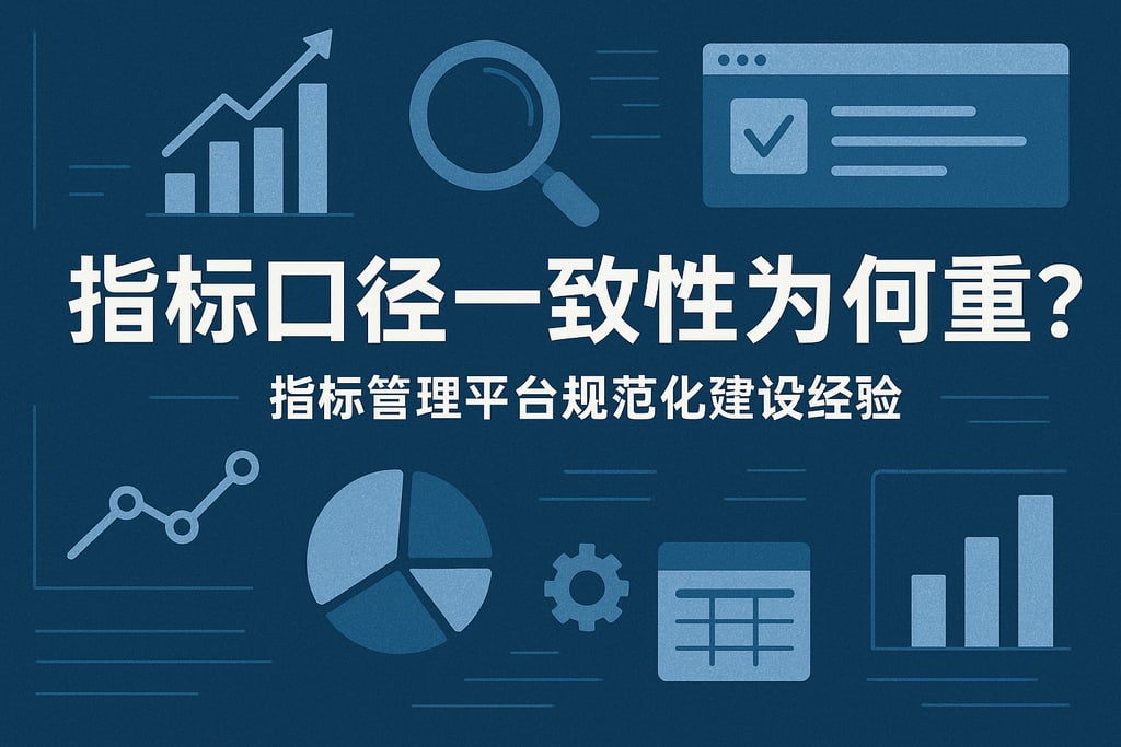 指标口径一致性为何重要？指标管理平台规范化建设经验