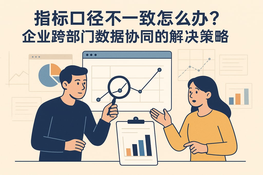 指标口径不一致怎么办？企业跨部门数据协同的解决策略
