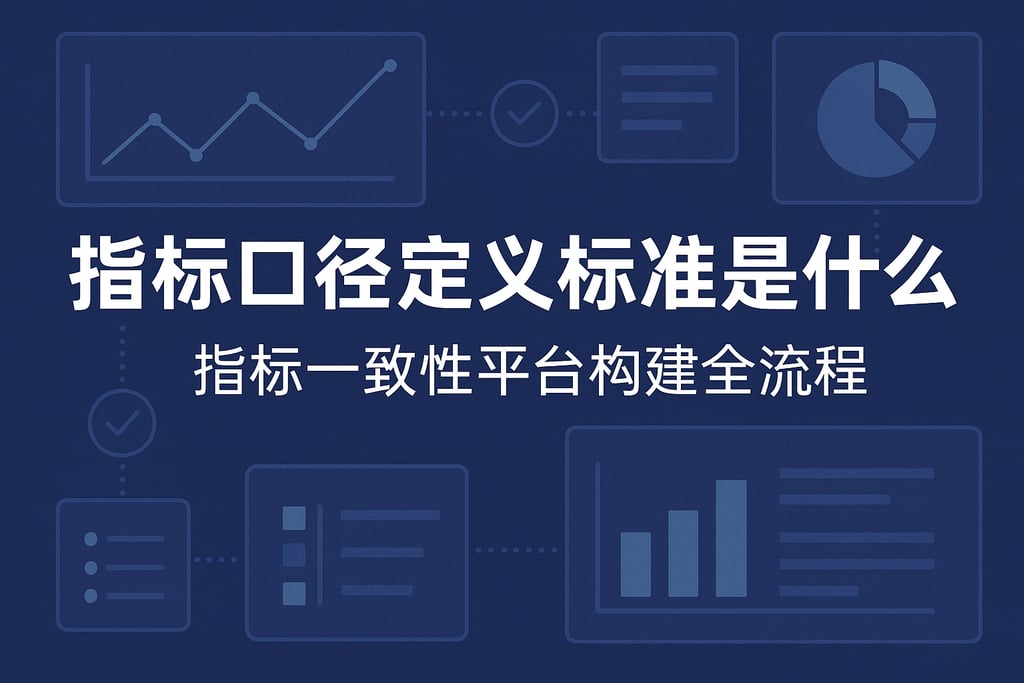 指标口径定义标准是什么？指标一致性平台构建全流程