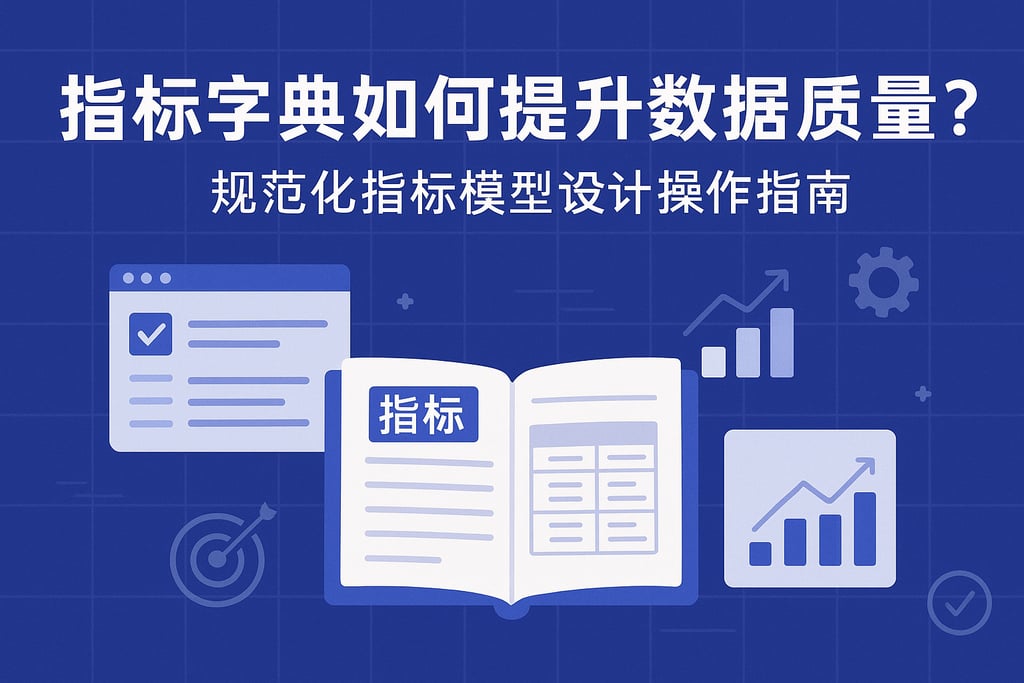 指标字典如何提升数据质量？规范化指标模型设计操作指南