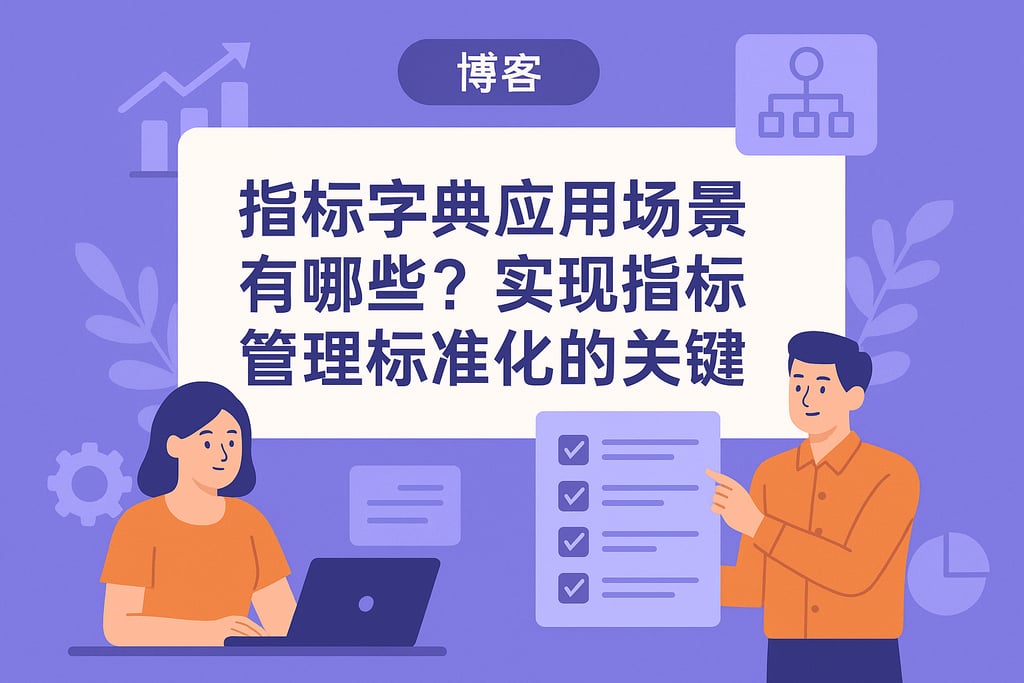 指标字典应用场景有哪些？实现指标管理标准化的关键