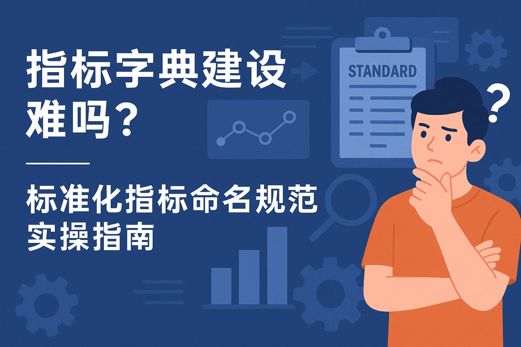 指标字典建设难吗？标准化指标命名规范实操指南