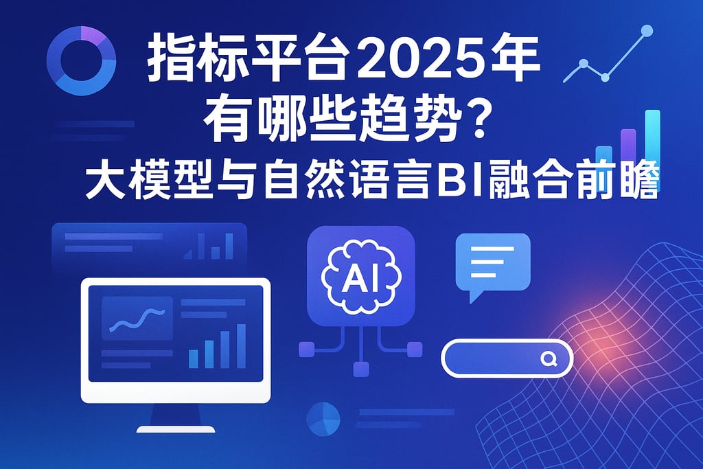 指标平台2025年有哪些趋势？大模型与自然语言BI融合前瞻