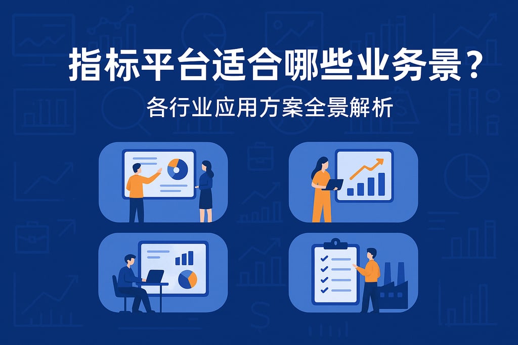 指标平台适合哪些业务场景？各行业应用方案全景解析