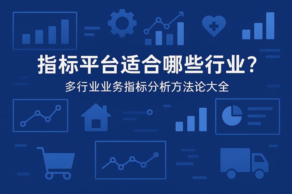 指标平台适合哪些行业？多行业业务指标分析方法论大全