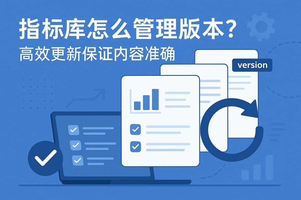 指标库怎么管理版本？高效更新保证内容准确性