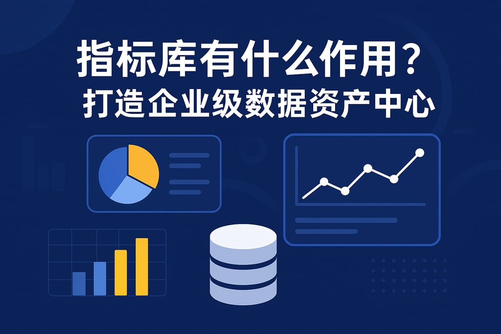 指标库有什么作用？打造企业级数据资产中心