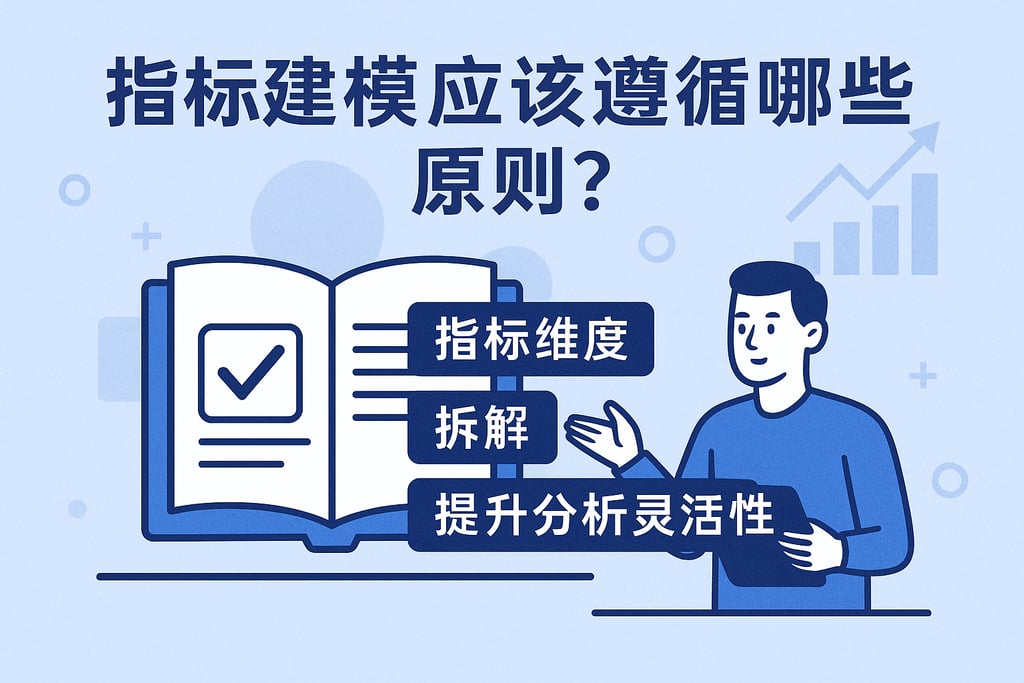 指标建模应该遵循哪些原则？指标维度拆解提升分析灵活性