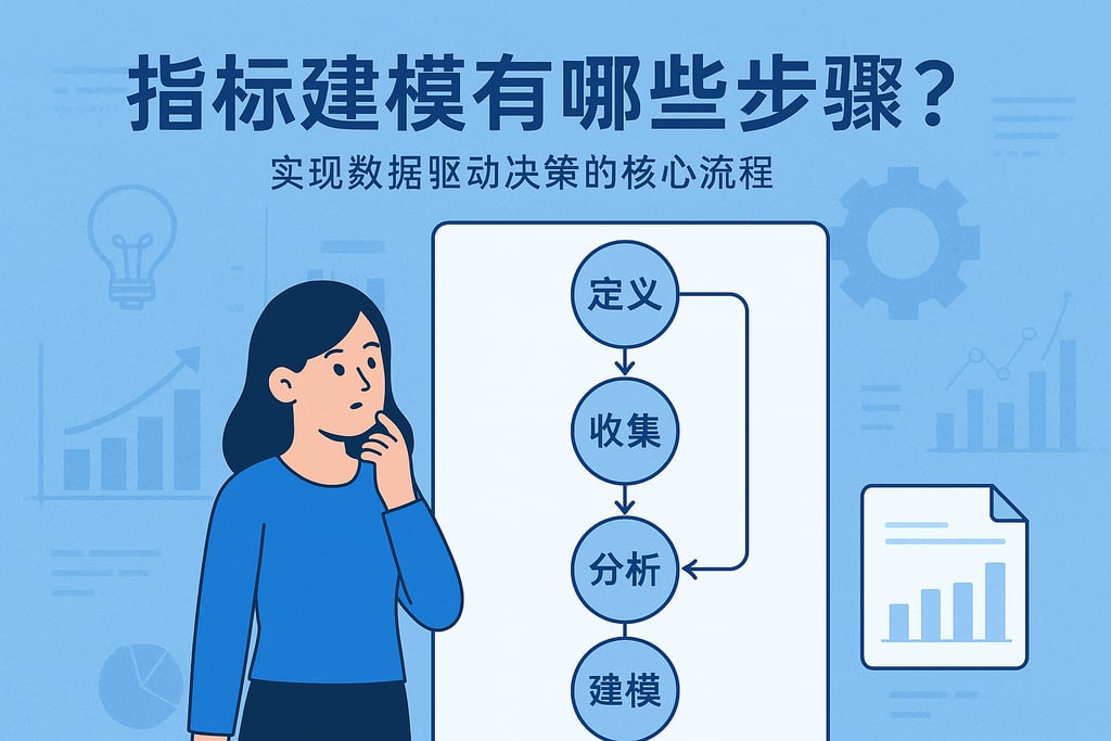 指标建模有哪些步骤？实现数据驱动决策的核心流程