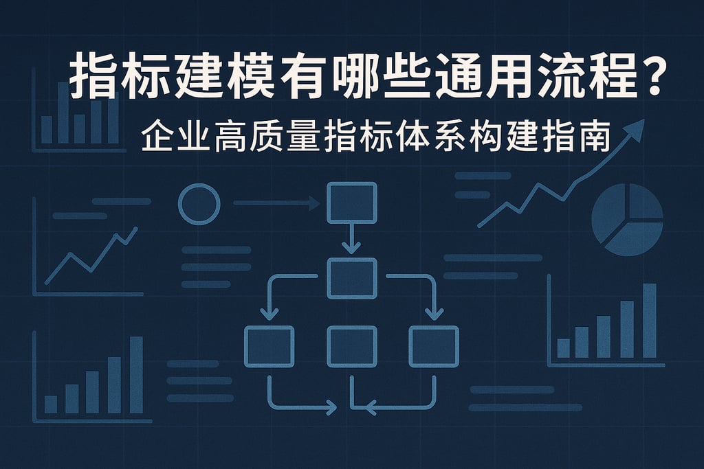 指标建模有哪些通用流程？企业高质量指标体系构建指南