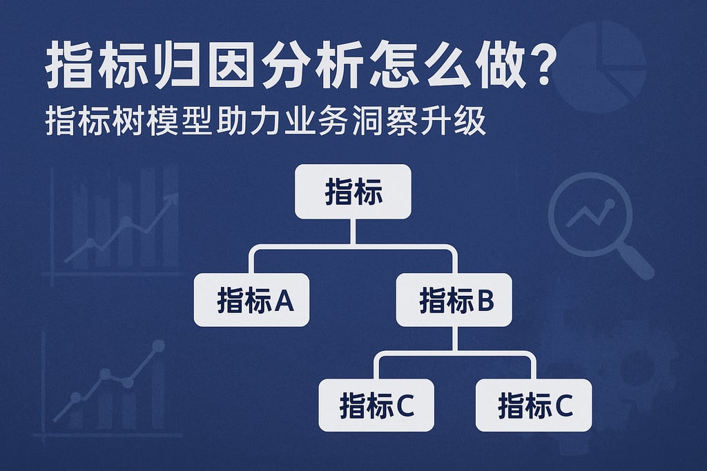 指标归因分析怎么做？指标树模型助力业务洞察升级