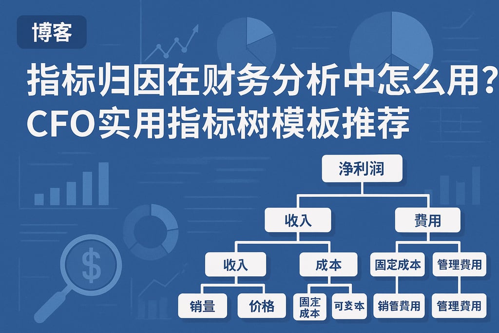 指标归因在财务分析中怎么用？CFO实用指标树模板推荐
