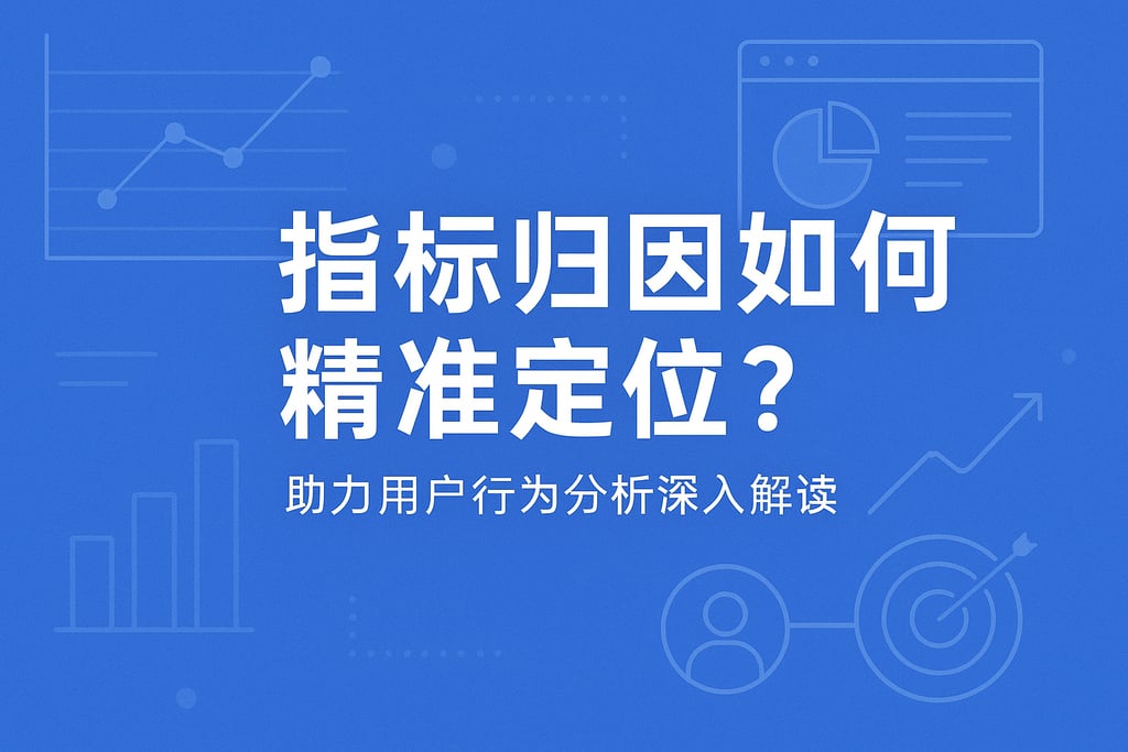 指标归因如何精准定位？助力用户行为分析深入解读