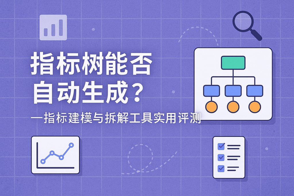 指标树能否自动生成？指标建模与拆解工具实用评测