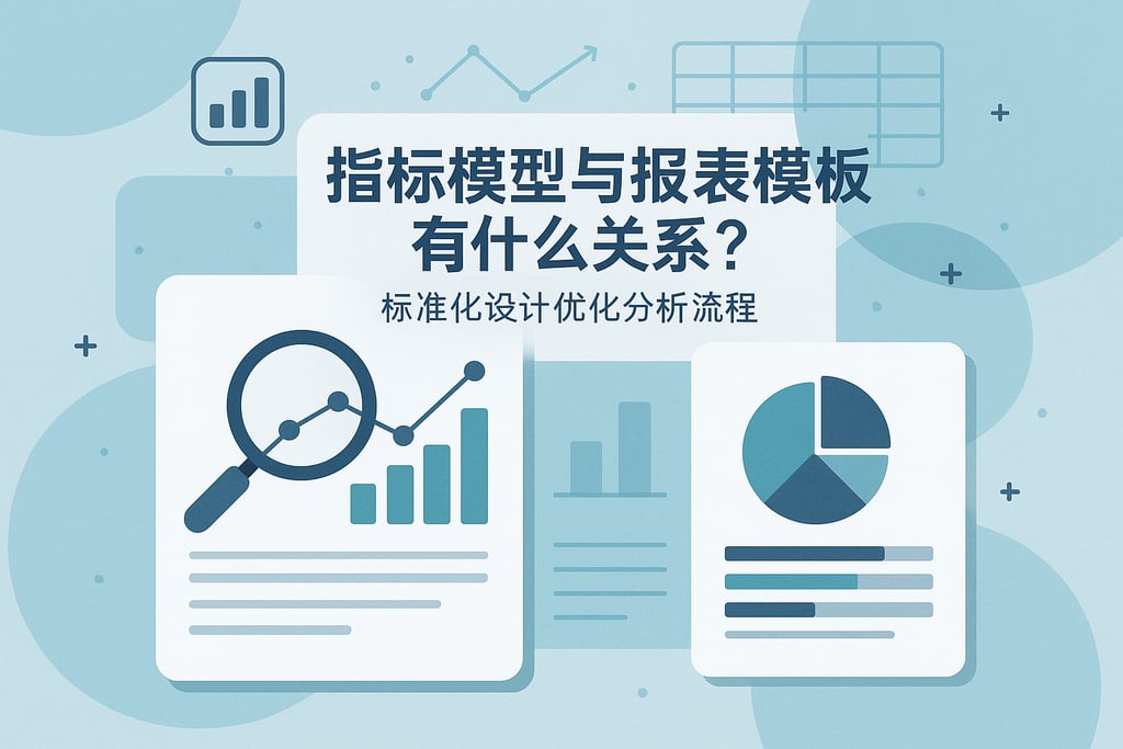 指标模型与报表模板有什么关系？标准化设计优化分析流程
