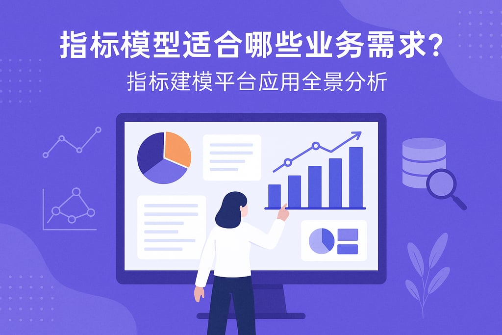 指标模型适合哪些业务需求？指标建模平台应用全景分析