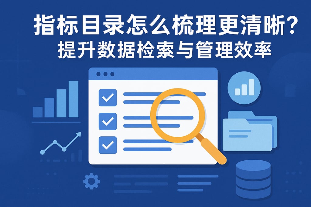 指标目录怎么梳理更清晰？提升数据检索与管理效率