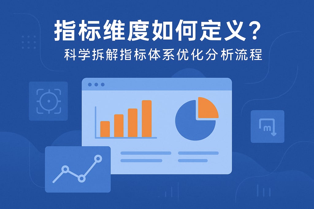 指标维度如何定义？科学拆解指标体系优化分析流程