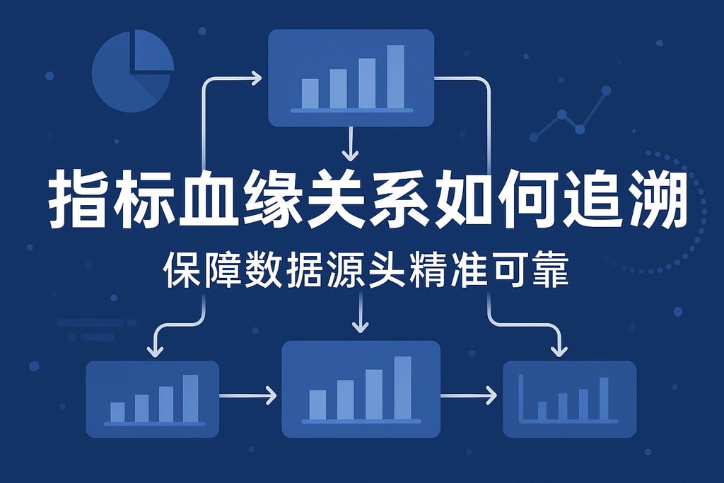 指标血缘关系如何追溯？保障数据源头精准可靠