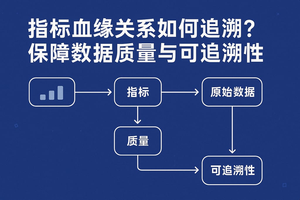 指标血缘关系如何追溯？保障数据质量与可追溯性