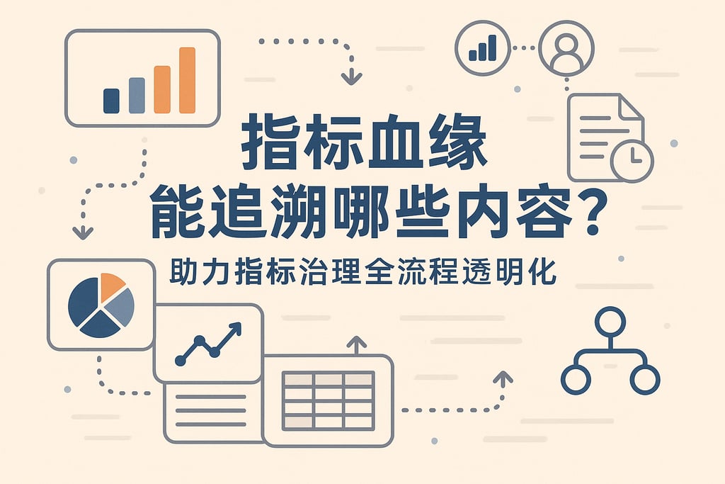 指标血缘能追溯哪些内容？助力指标治理全流程透明化