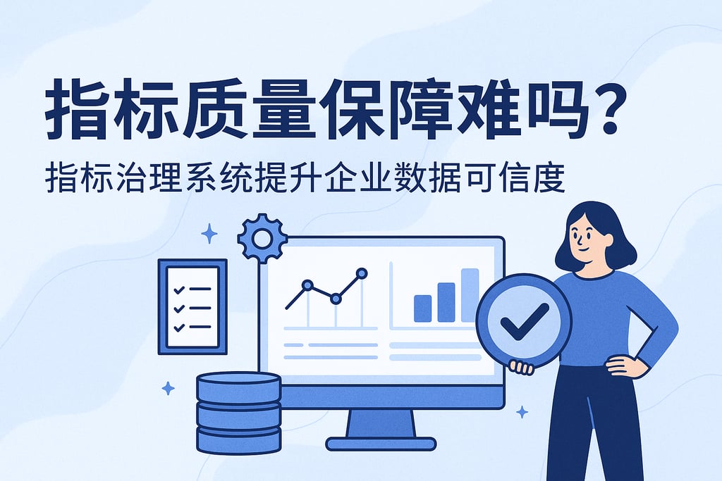 指标质量保障难吗？指标治理系统提升企业数据可信度