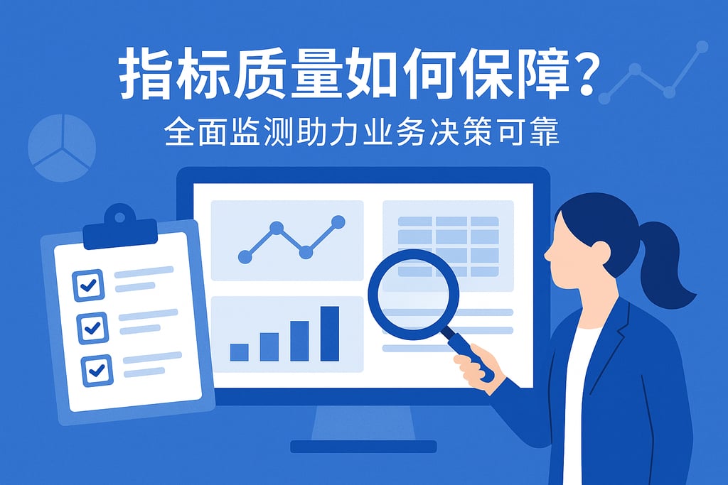 指标质量如何保障？全面监测助力业务决策可靠