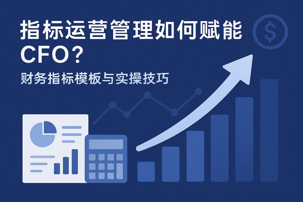 指标运营管理如何赋能CFO？财务指标模板与实操技巧