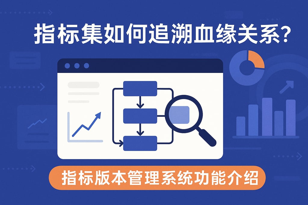 指标集如何追溯血缘关系？指标版本管理系统功能介绍