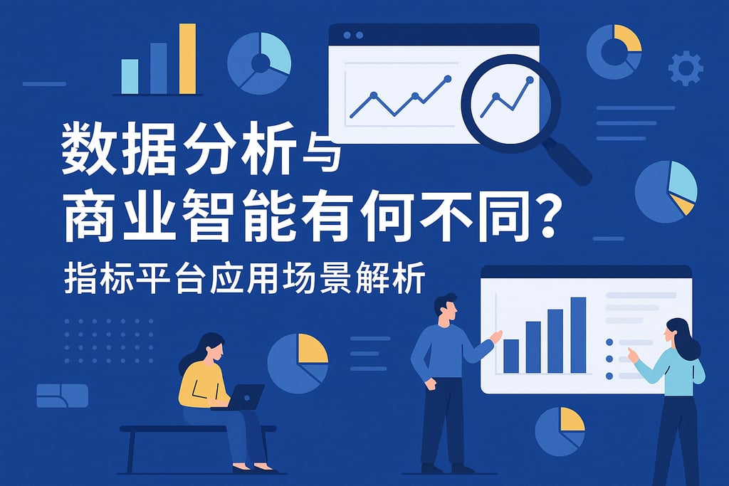 数据分析与商业智能有何不同？指标平台应用场景解析